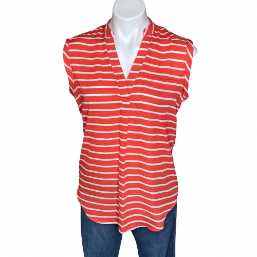 Zac & Rachel Orange Stripe Top